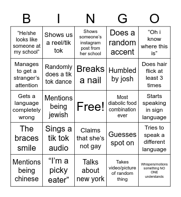 Kala bingo Card