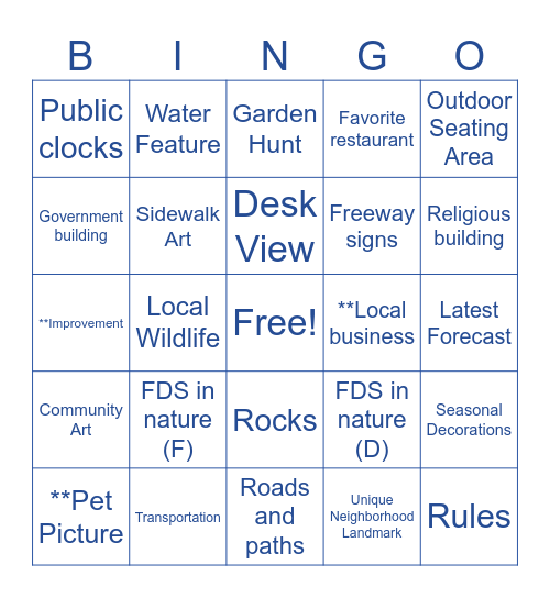 FactSet BinGO Outside Bingo Card