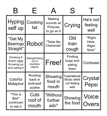 LA BEAST BINGO Card