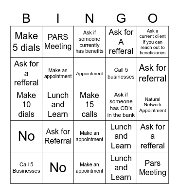 CALL Session BINGO Card