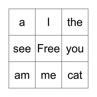 SIPPS Plus Bingo Card