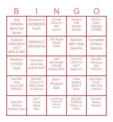 BIG BADDIE BINGOO Bingo Card