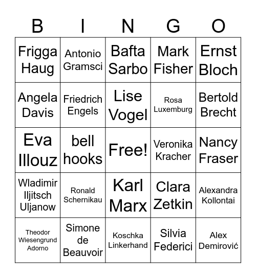 Rote Socken Bingo Card