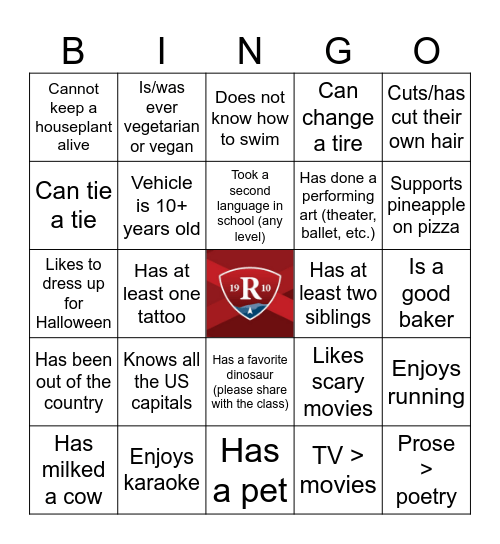Retreat Bingo! Bingo Card