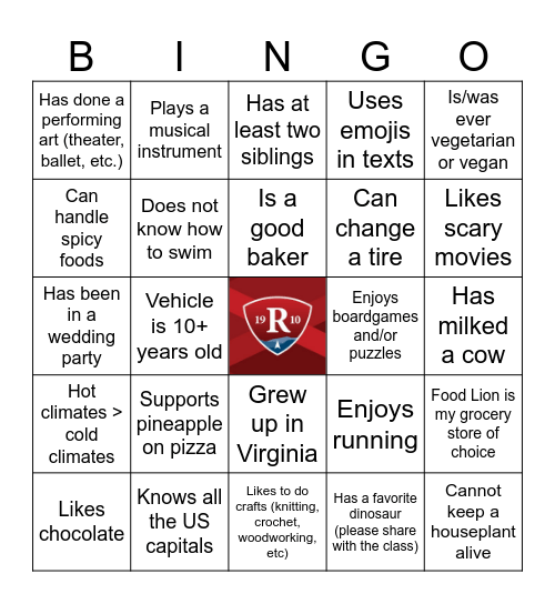 Retreat Bingo! Bingo Card
