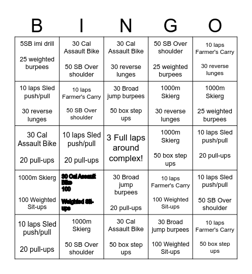 Hybrid Camp Bingo Card