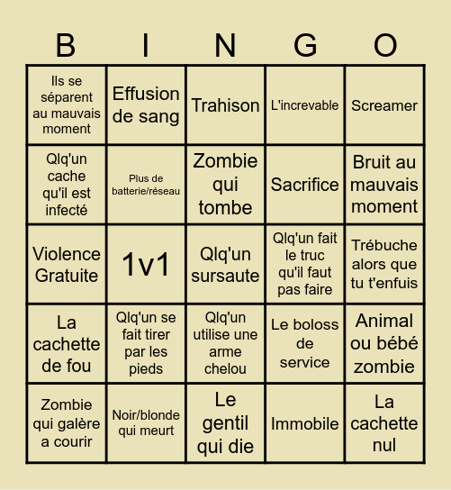 Rec 3 Bingo Card