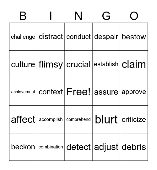 5th Grade is Awesome! Bingo Card