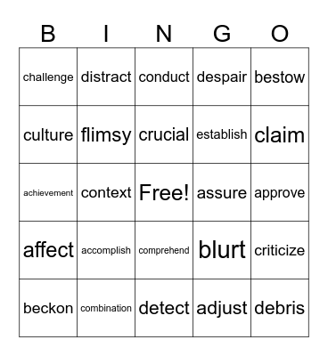 5th Grade is Awesome! Bingo Card