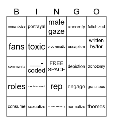 art discourse Bingo Card