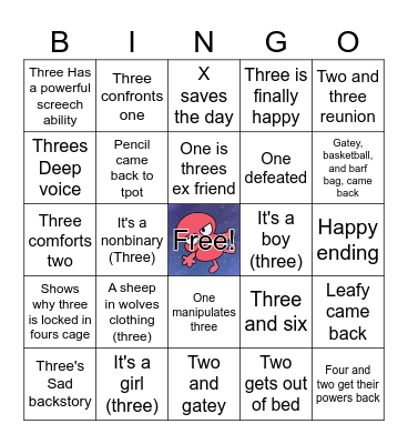 Tpot bingo Card