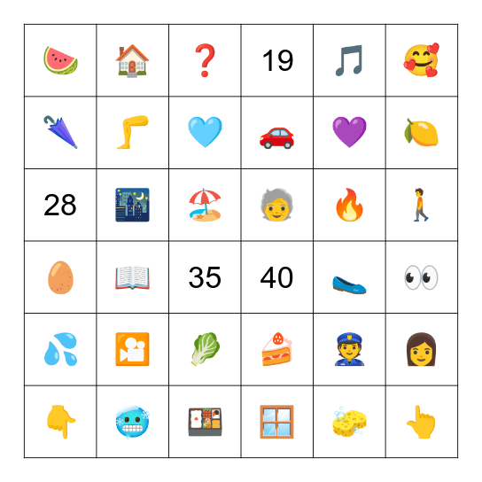 Shasha 的前进记录 Bingo Card