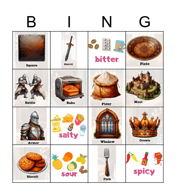 Let's review! Bingo Card