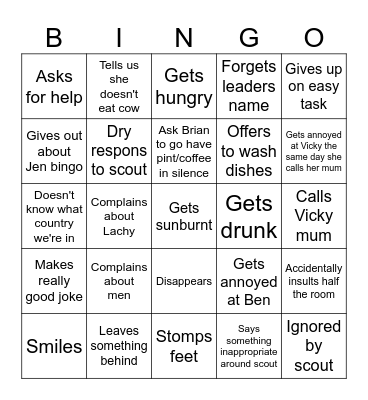 Jen... Bingo Card