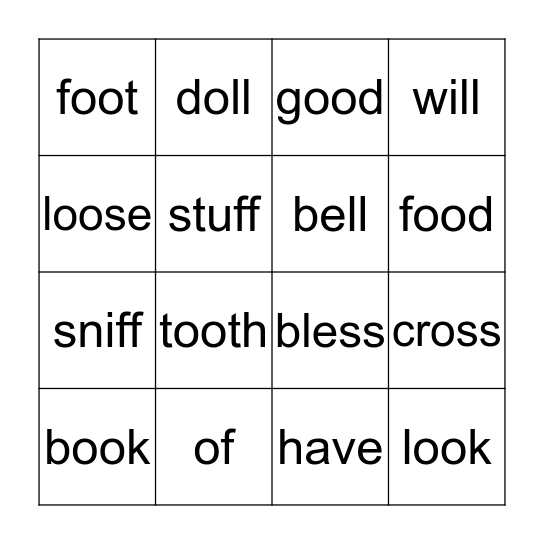 _____________'s Spelling Word BINGO                      List #9 Bingo Card