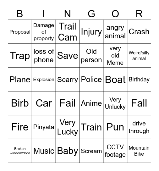 Daily Dose Of Internet Bingor Bingo Card