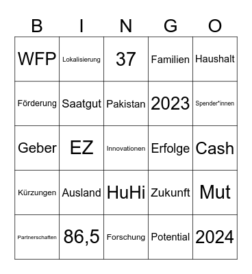 Jahresbericht 2024 WHH Bingo Card