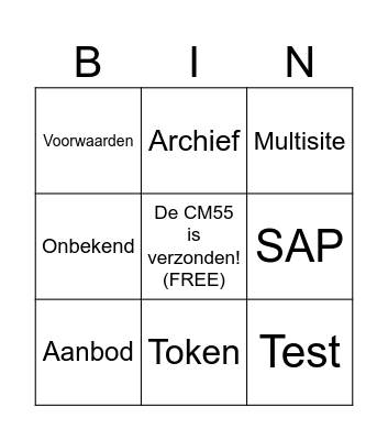 Het issue is: ... Bingo Card