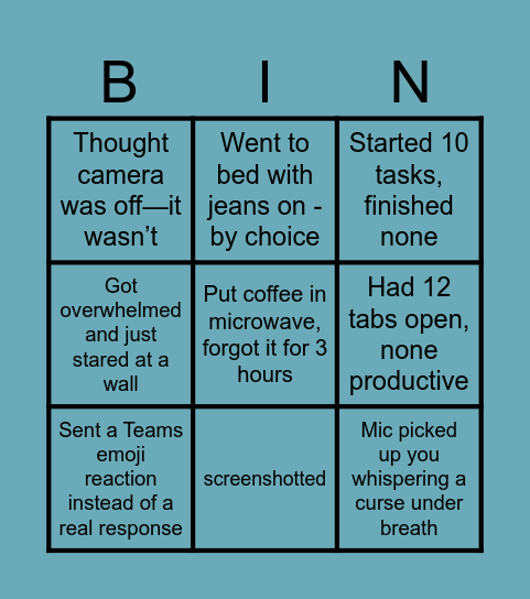 BINGO Card
