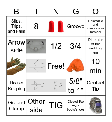 Welding Bingo Card