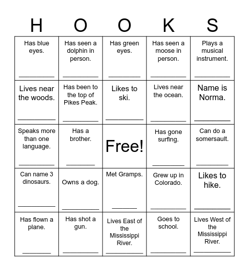🪝Hook a Hook Bingo Card