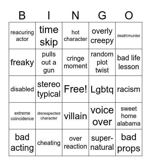 tomorrows teaching Bingo Card