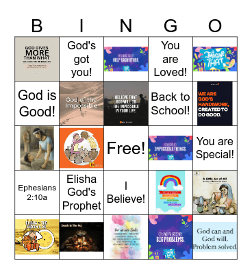 Imagine That Bingo Card
