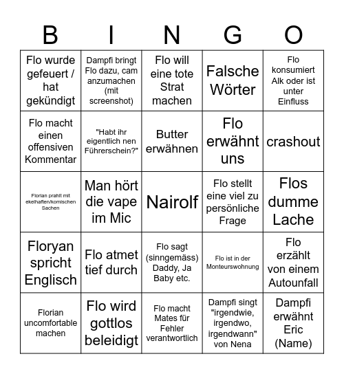 Morian Glempe Bingo Card