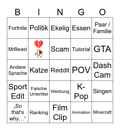 Bingo Card