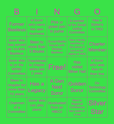 TRO BOOTS AND BLING BINGO 👢💍🩷💚 Bingo Card