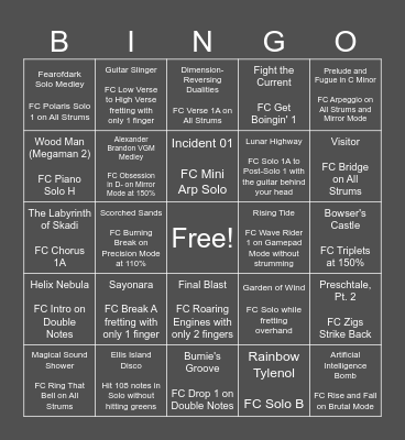 Bitcrusher Pro Bingo Card