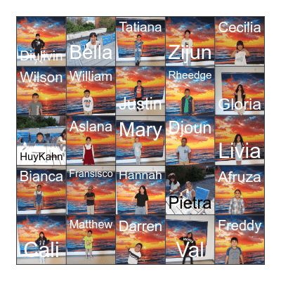 Summer 2025 Bingo Card