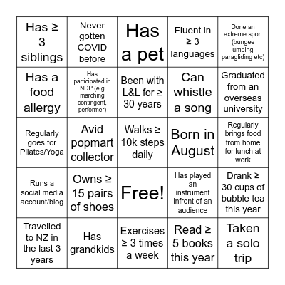 Bingo Card