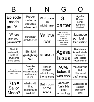 Feel your heart Bingo Card