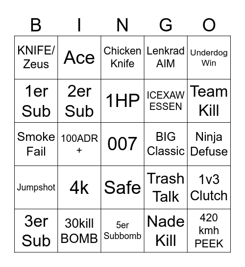 IEM KÖLN Bingo Card