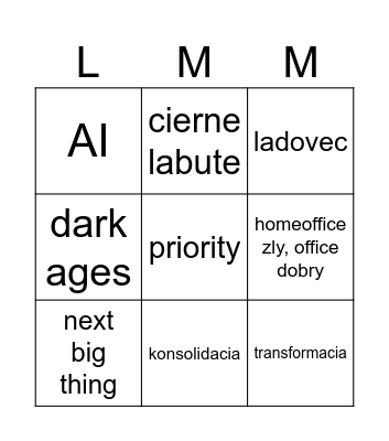 BINGO ! Bingo Card