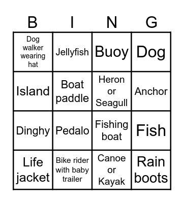 Iridium Boat Bingo Card