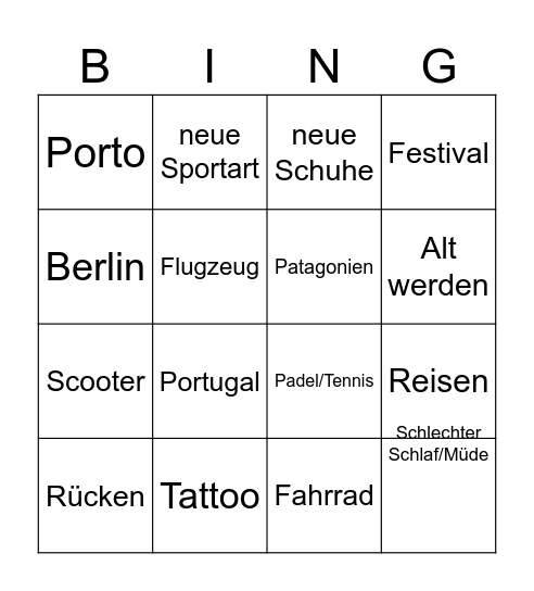 Mr.Wichtig Bingo Card