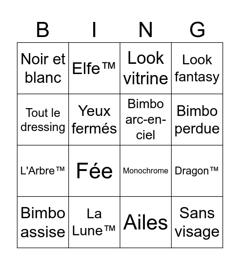 Bingo DDF Bingo Card