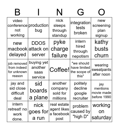 WizeHire Bingo Card
