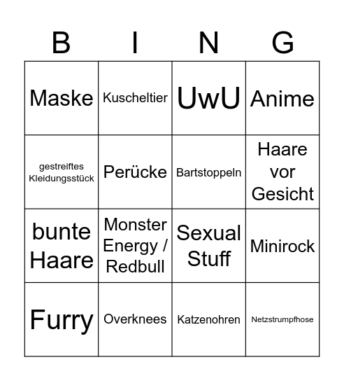 Transenbingo Card