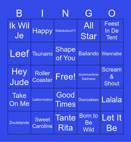 TIME WILL TELL - OPEN TOERNOOI 2025 Bingo Card