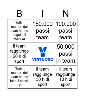 Challenge 3x3 Bingo Card
