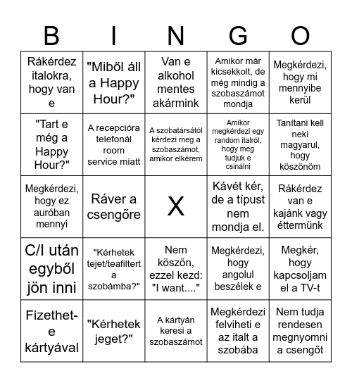 BÁR Bingo Card