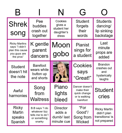 Camp in a Nutshell Bingo Card
