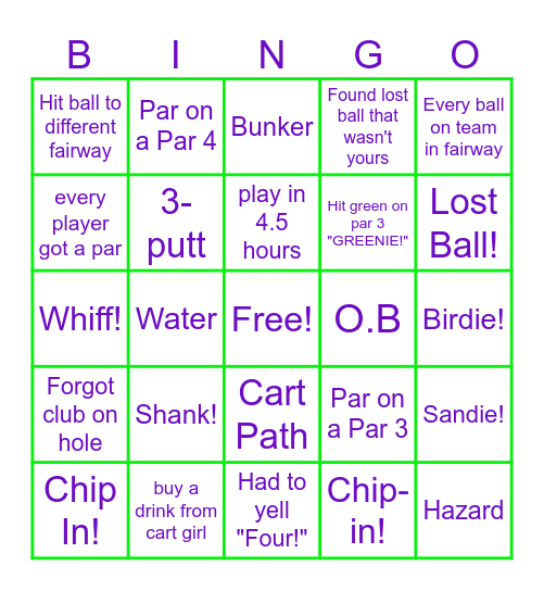 2025 DCC Ladies Member-Guest Bingo Card