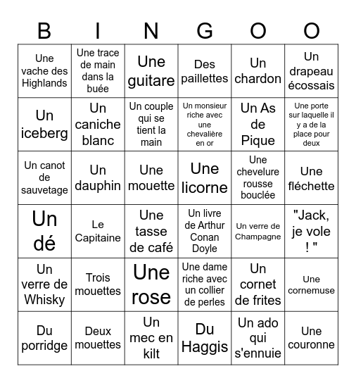 Bingo Photo Croisière en Ecosse Bingo Card