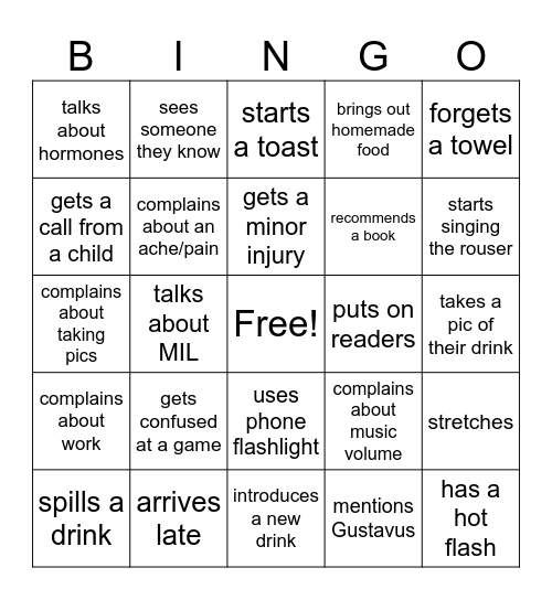 GGG Bingo 2025 Bingo Card