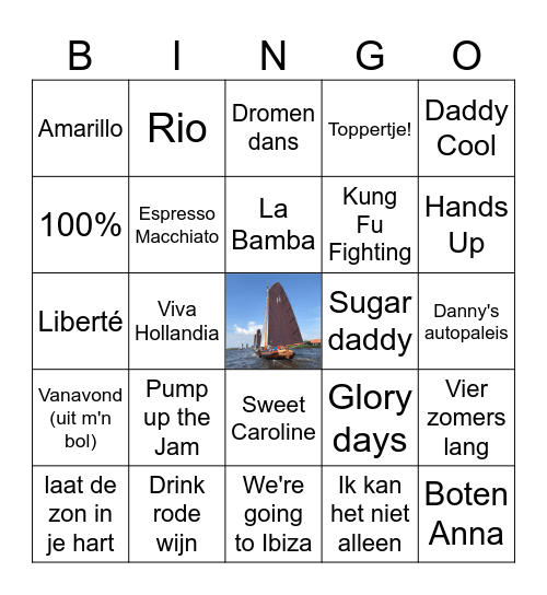 Bingo Eline Skutsjesilen Bingo Card