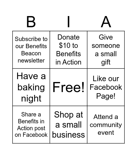 Missing Piece Mingle Bingo Card